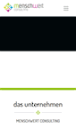Mobile Screenshot of menschwert.com